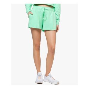 BETSY & ADAM Womens Green Stretch Tie Short Length Raw Hem, Pull-on Shorts S